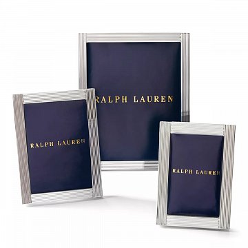 Фоторамка Ralph Lauren Luke 12,7 х 17,8 см., посеребренная латунь