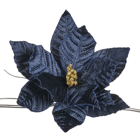 Цветок на клипсе Пуансеттия