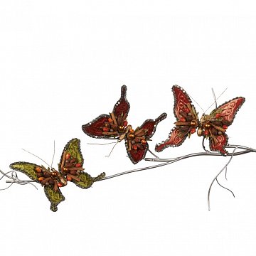 "Бабочка на клипсе" ,3 вида