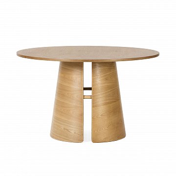 Стол обеденный, CEP, круглый, 75*137 см.,  цвет натуральное дерево